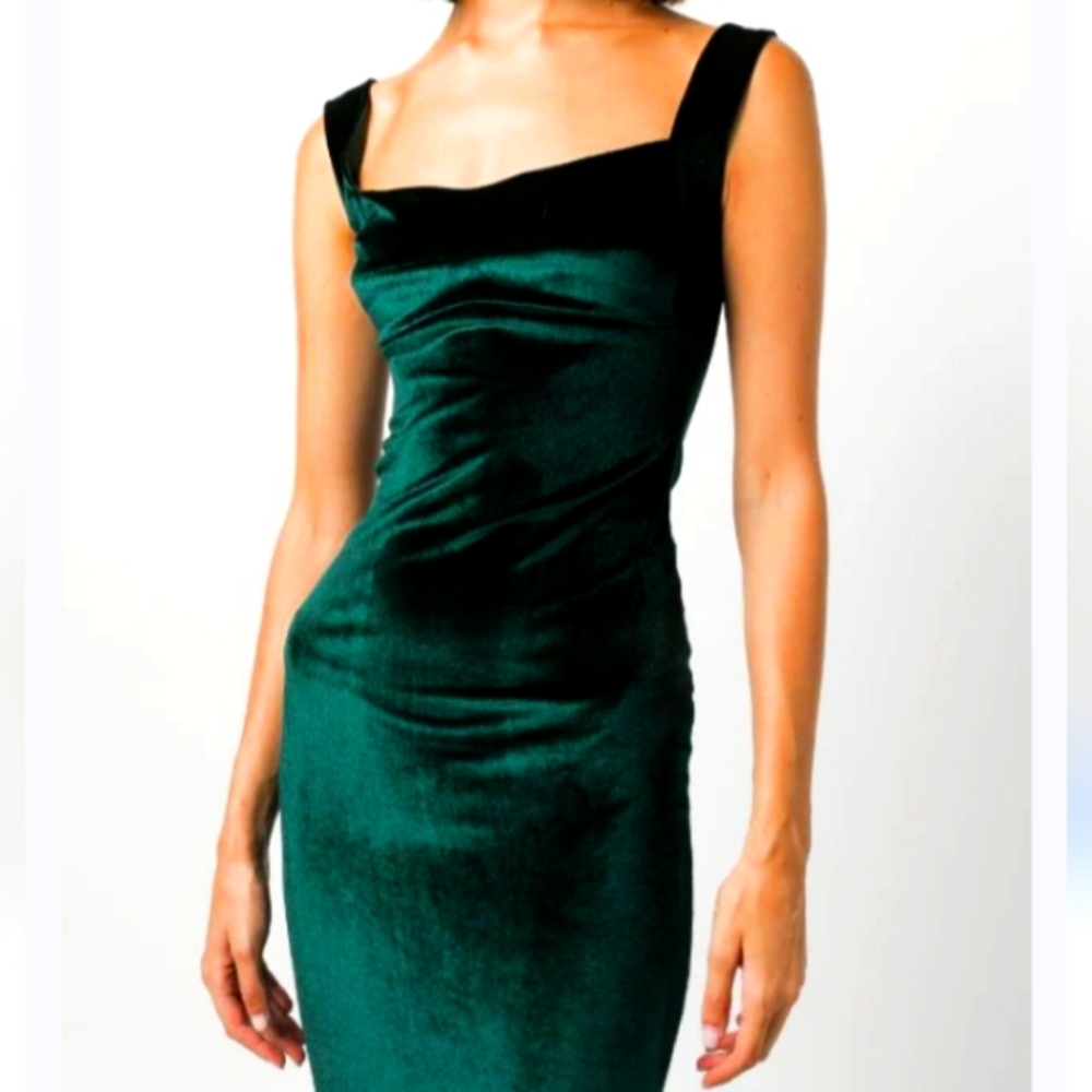 Forever21 green mid dress